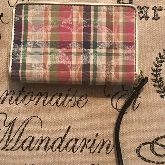 Multi Colored Coach Wristlet. Read Description! - Picture 2 of 5